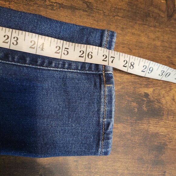 Madewell Jeans Sz 28 High Rise 10" Skinny Tummy Control Stretch Medium Dark Wash - Picture 10 of 11